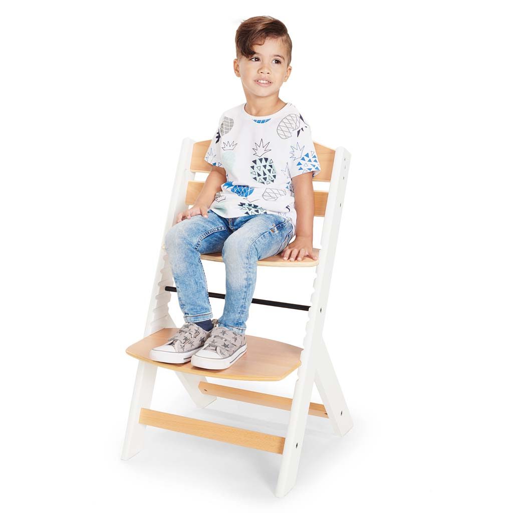 KINDERKRAFT Stolička jedálenská Enock s polstrovaním White wooden, Premium – Obrázok 8