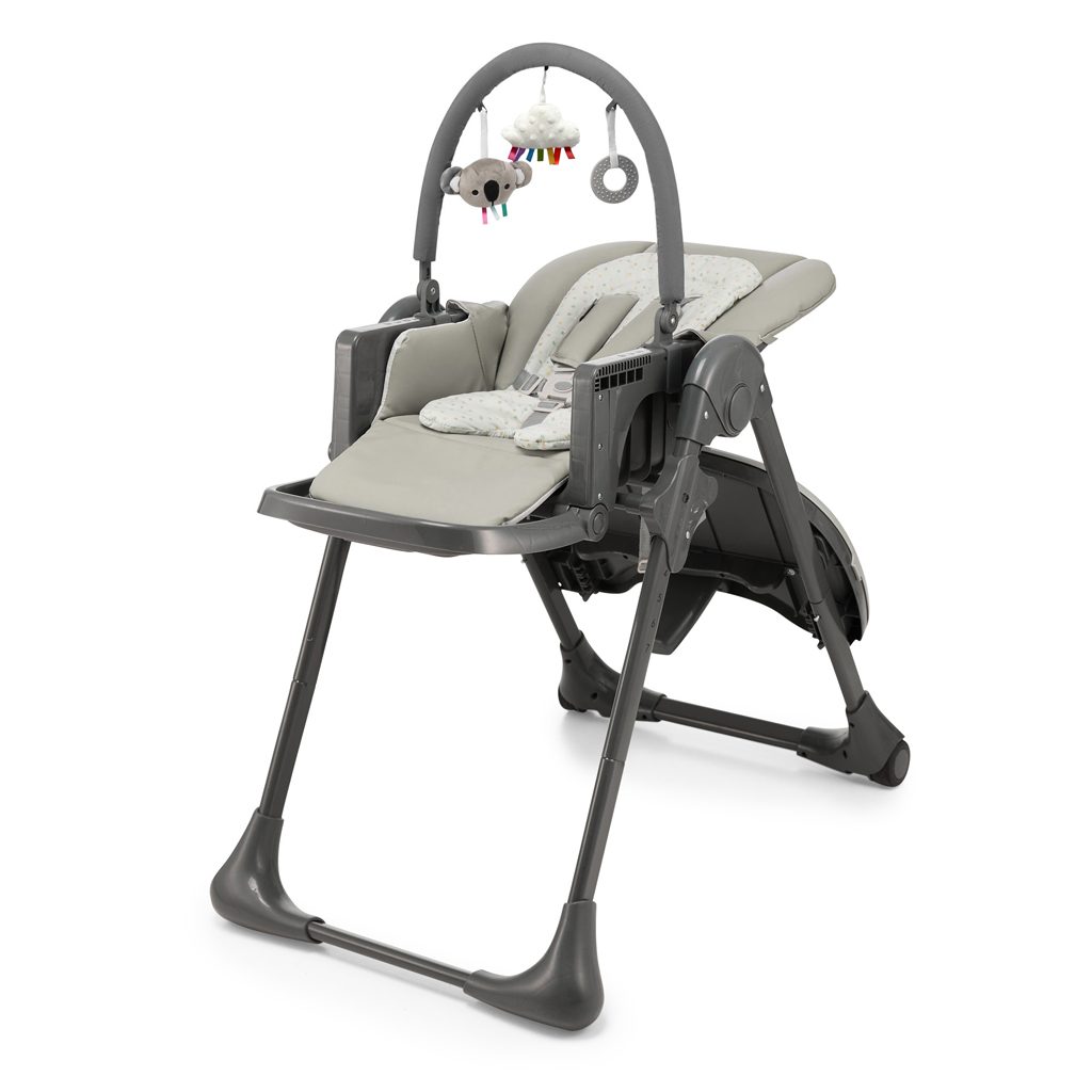 KINDERKRAFT Stolička jedálenská Tummie grey – Obrázok 3