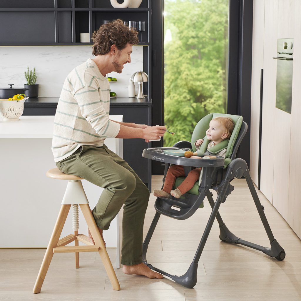 KINDERKRAFT Stolička jedálenská Tummie grey – Obrázok 10