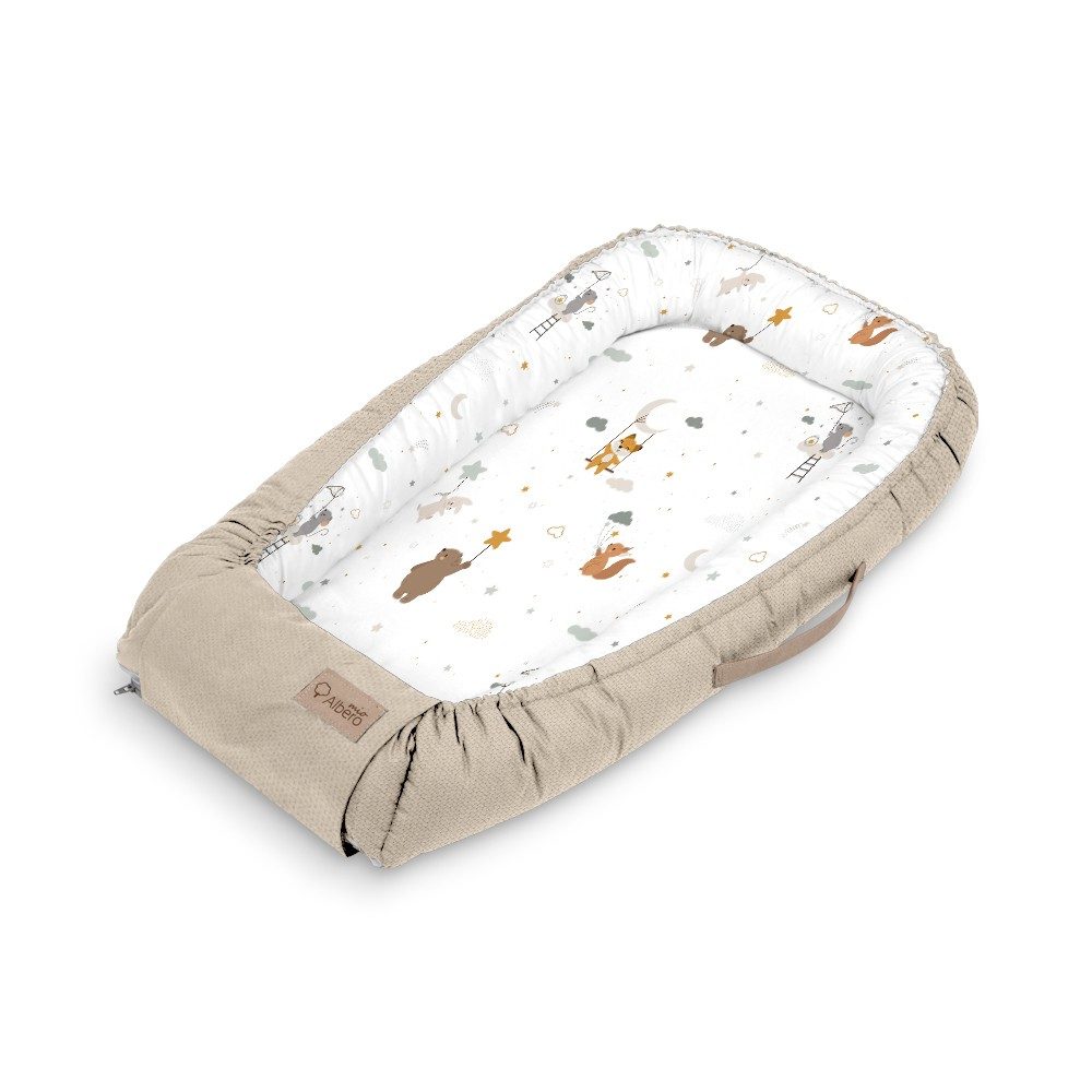 KLUPS Hniezdo pre bábätká Velvet Mouse 80x45cm – Obrázok 2
