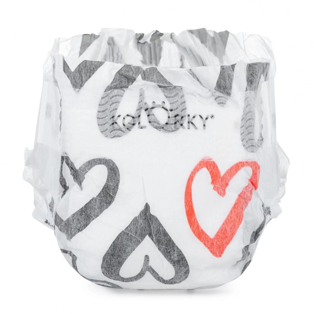 KOLORKY DAY Plienky jednorazové eko, srdce L (8-13 kg) 152 ks - MESAČNÁ ZÁSOBA – Obrázok 7