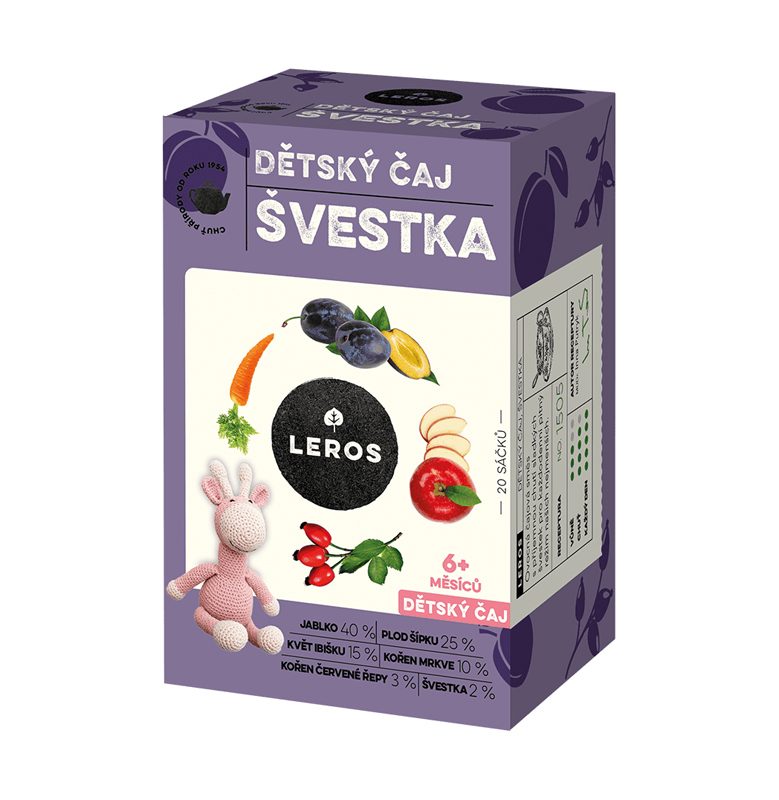 LEROS Čaj detský Slivka 20x2g