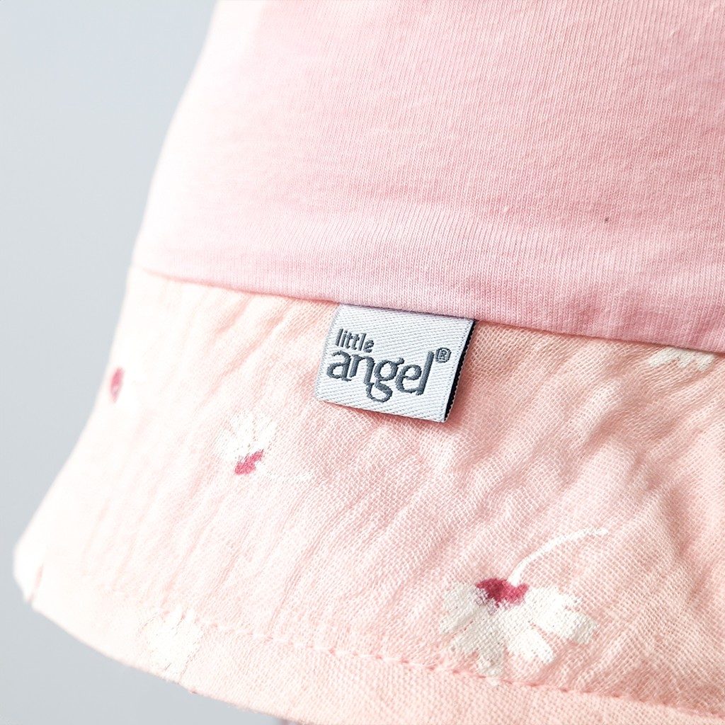 LITTLE ANGEL Klobúk tenký Outlast® 5 | 49-53 cm ružová baby/sv.ružová margaréty – Obrázok 3