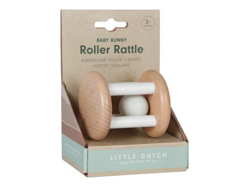 LITTLE DUTCH Hrkálka gulička v klietke Baby Bunny – Obrázok 5