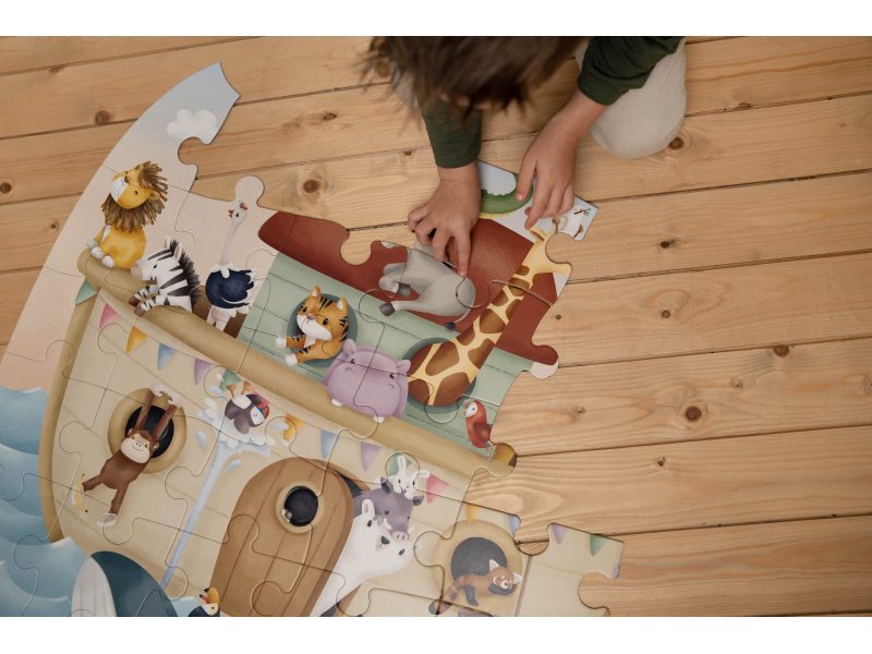 LITTLE DUTCH Puzzle maxi Noemova archa – Obrázok 6