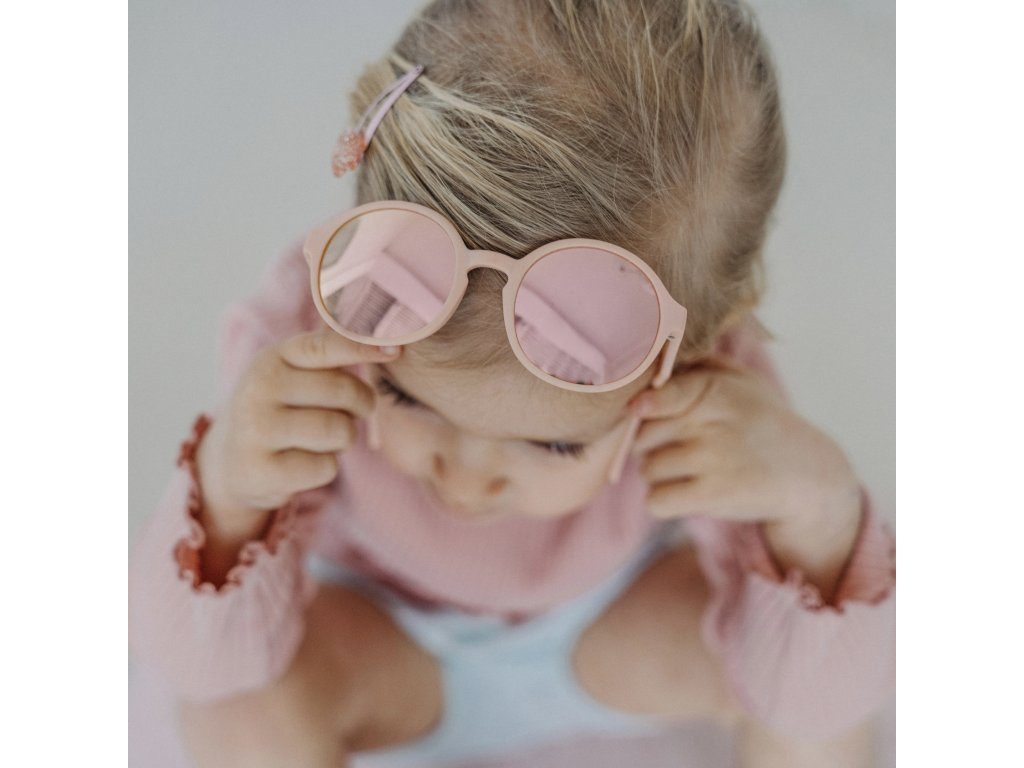 LITTLE KYDOO Okuliare slnečné Candy Pink UV 400, polarizačné 1-3 roky – Obrázok 4