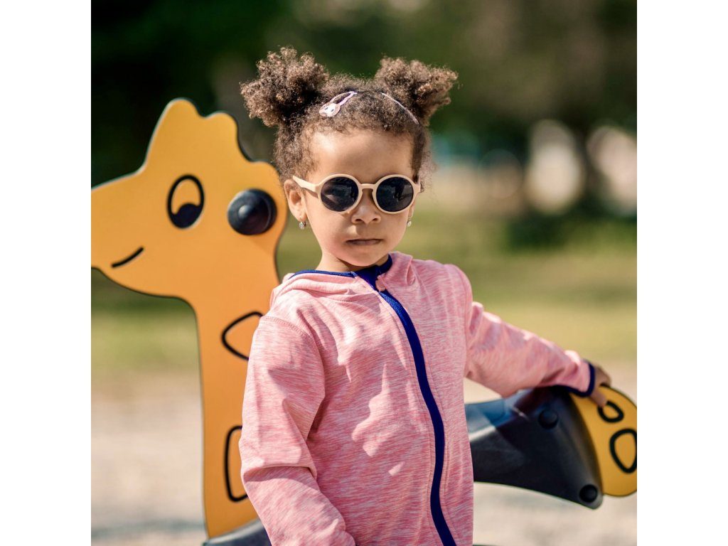 LITTLE KYDOO Okuliare slnečné Matte Beige UV 400, polarizačné 1-3 roky – Obrázok 5
