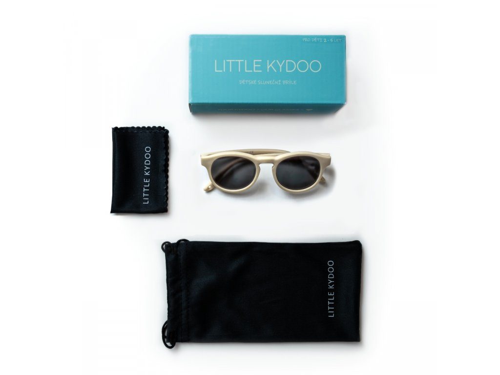 LITTLE KYDOO Okuliare slnečné Matte Beige UV 400, polarizačné 2-4 roky – Obrázok 7
