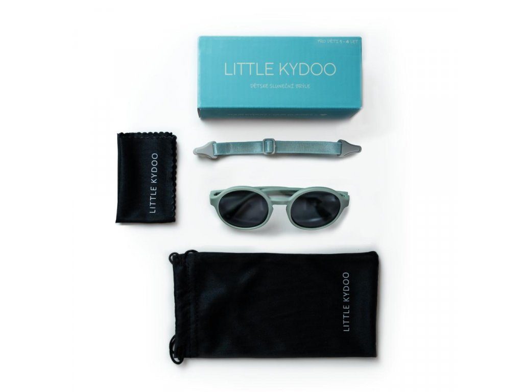 LITTLE KYDOO Okuliare slnečné Matte Blue UV 400, polarizačné 1-3 roky – Obrázok 7
