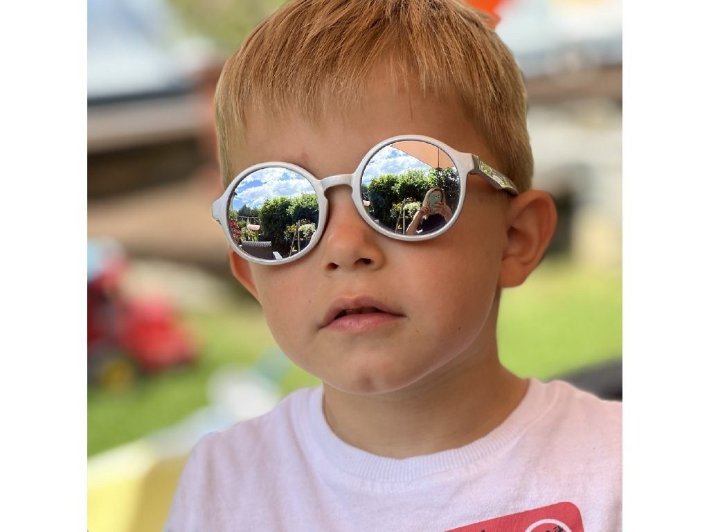 LITTLE KYDOO Okuliare slnečné Silver UV 400, polarizačné 1-3 roky – Obrázok 5