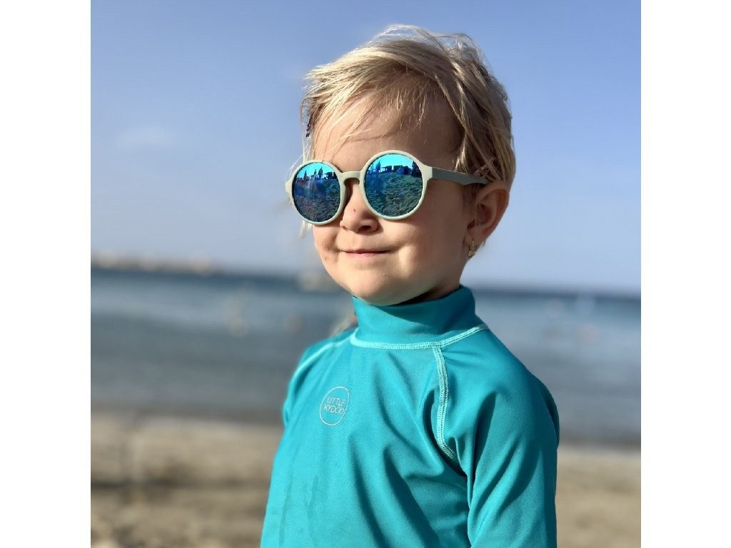 LITTLE KYDOO Okuliare slnečné Sky Blue UV 400, polarizačné 1-3 roky – Obrázok 3