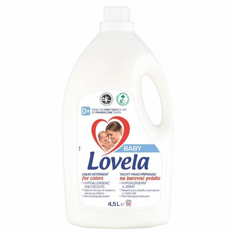 LOVELA Baby tekutý prací prípravok na bielu bielizeň 4,5 l / 50 pracích dávok – Obrázok 2