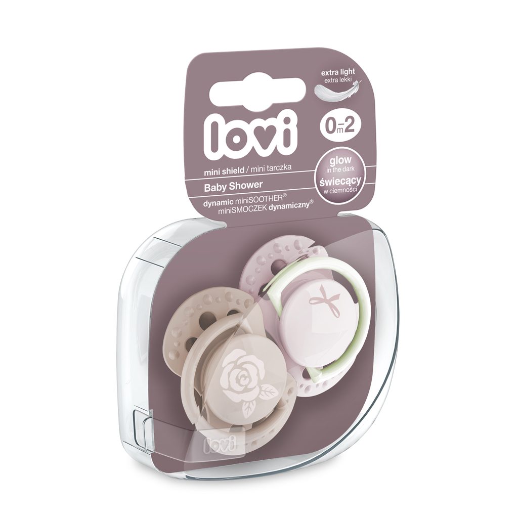 LOVI Cumlík mini Baby shower 0-2m 2ks holka – Obrázok 6