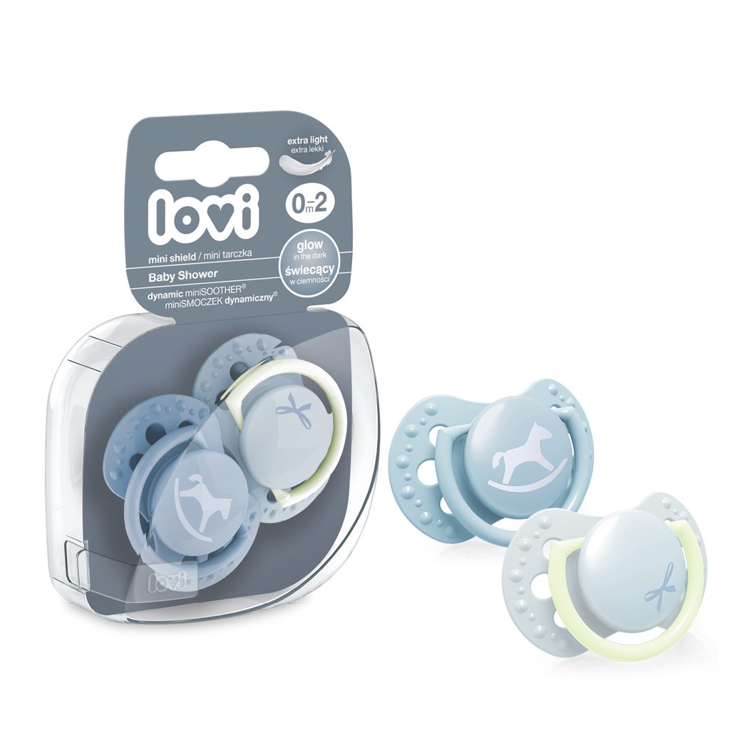 LOVI Cumlík mini Baby shower 0-2m 2ks chlapec – Obrázok 2