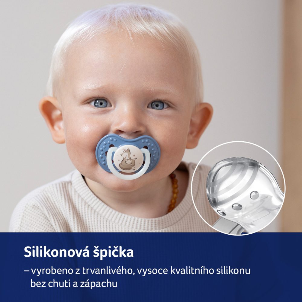 LOVI Cumlík dynamický silikónový Night&Day 0-3m 2ks chlapec – Obrázok 11