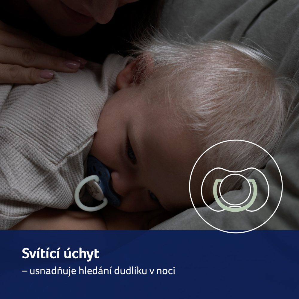 LOVI Cumlík dynamický silikónový Night&Day 0-3m 2ks chlapec – Obrázok 14
