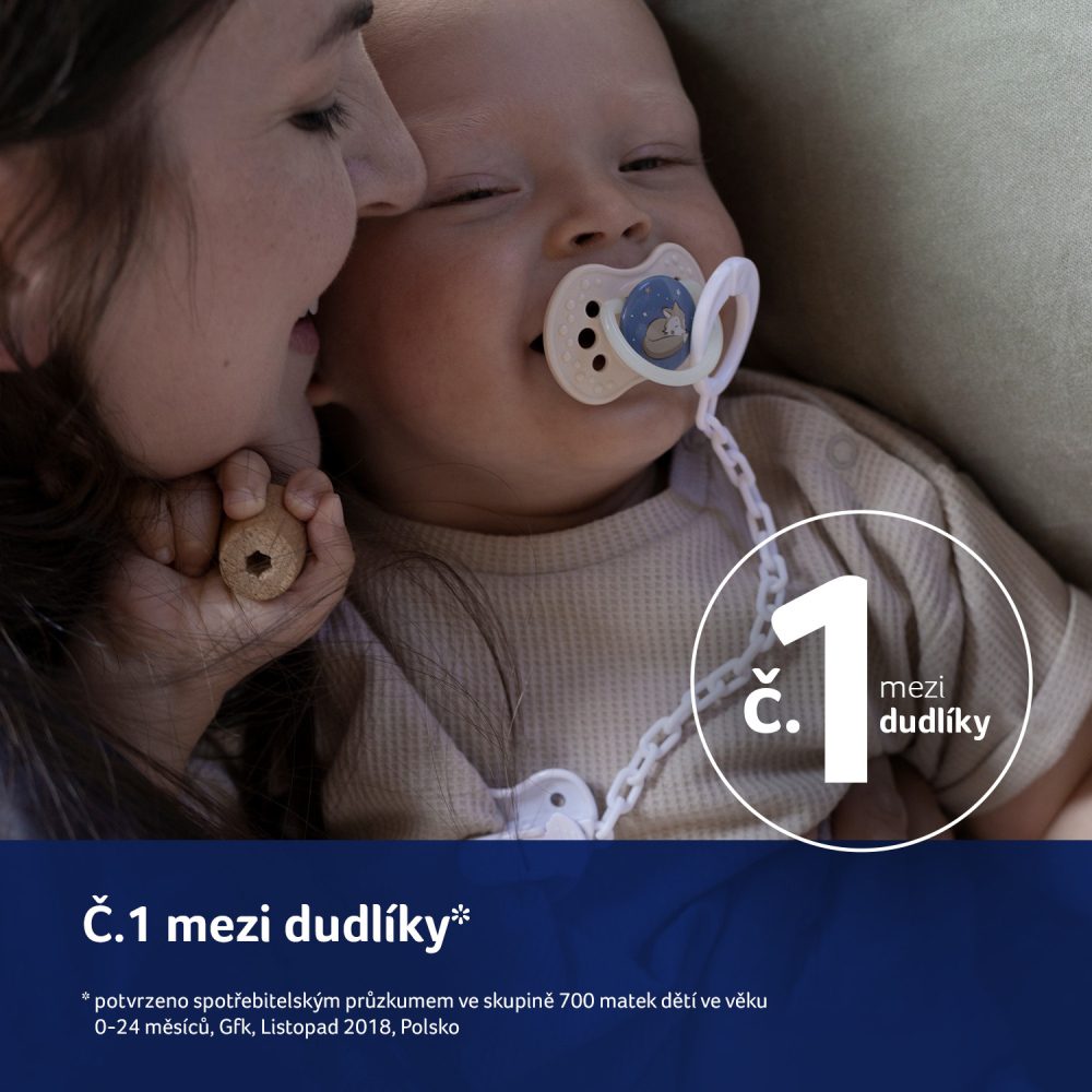 LOVI Cumlík dynamický silikónový Night&Day 18m+ 2ks chlapec – Obrázok 10