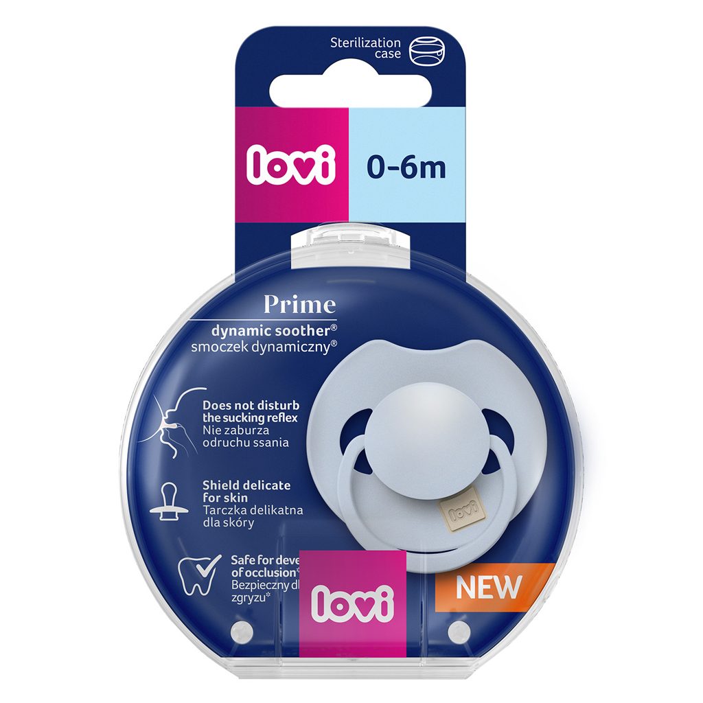 LOVI Cumlík silikónový dynamický Prime 0-6m 1ks Baby Blue – Obrázok 5