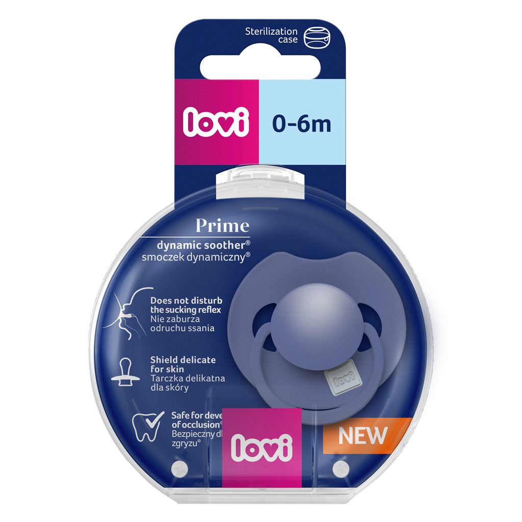 LOVI Cumlík silikónový dynamický Prime 0-6m 1ks Blue – Obrázok 4