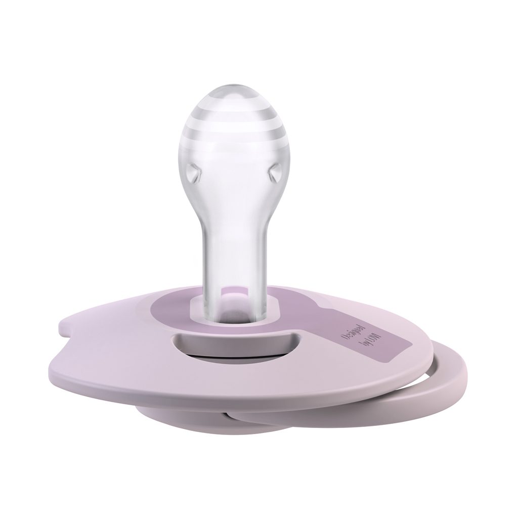 LOVI Cumlík silikónový dynamický Prime 18m+ 2ks Baby Lilac/Violet – Obrázok 3