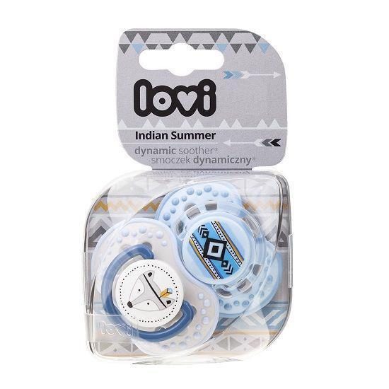 LOVI Silikónový cumlík dynamický Boy Indian 3-6m 2 ks – Obrázok 3