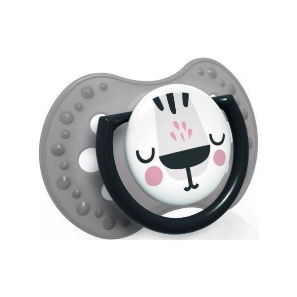 LOVI Silikónový cumlík dynamický Salt&Pepper 3-6m 2 ks – Obrázok 4