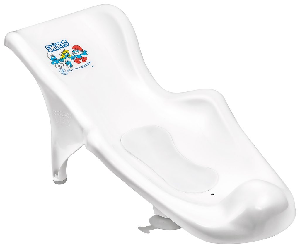 MALTEX Lehátko do vane Šmolkovia - white – Obrázok 2