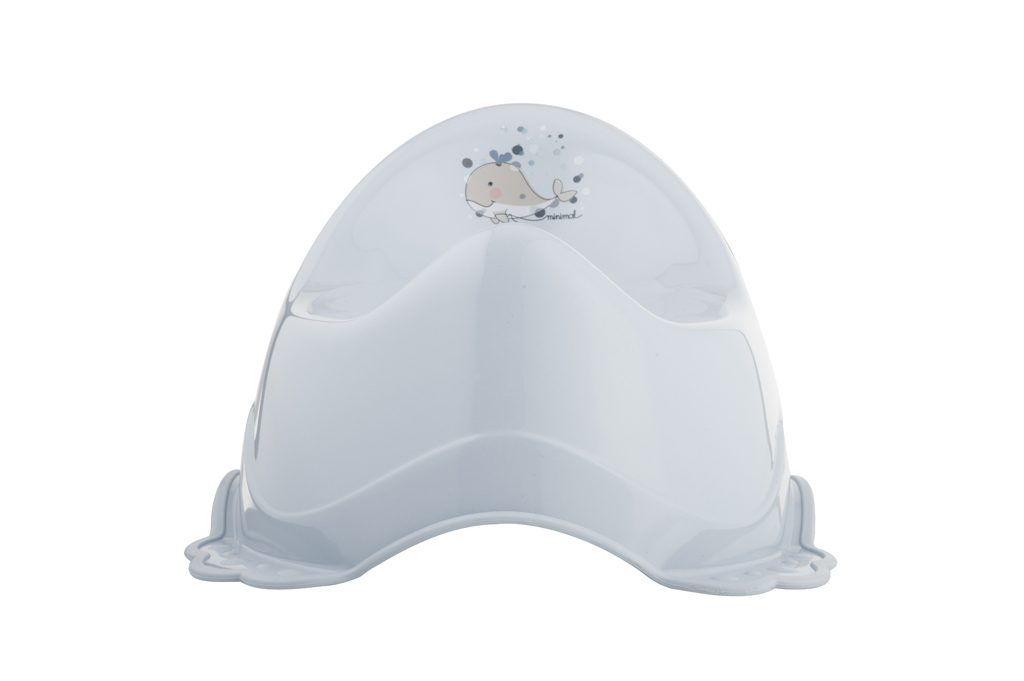 MALTEX Nočník protišmykový s hudbou Veľrybka Minimal - satin blue – Obrázok 3