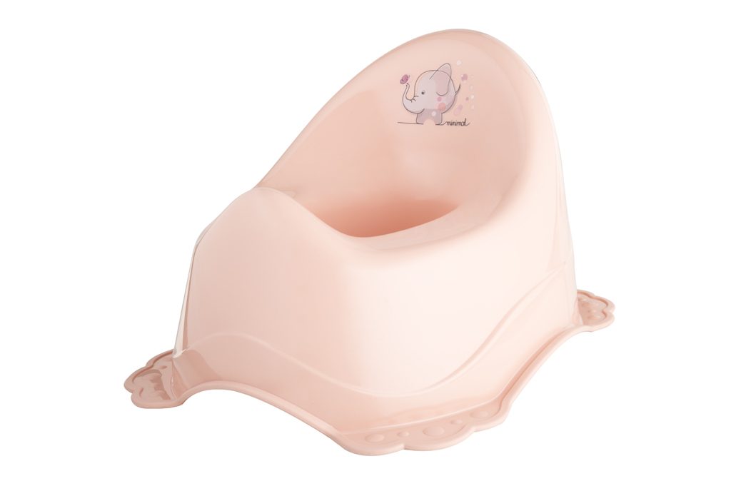 MALTEX Nočník protišmykový Sloník Minimal - peach rose – Obrázok 2