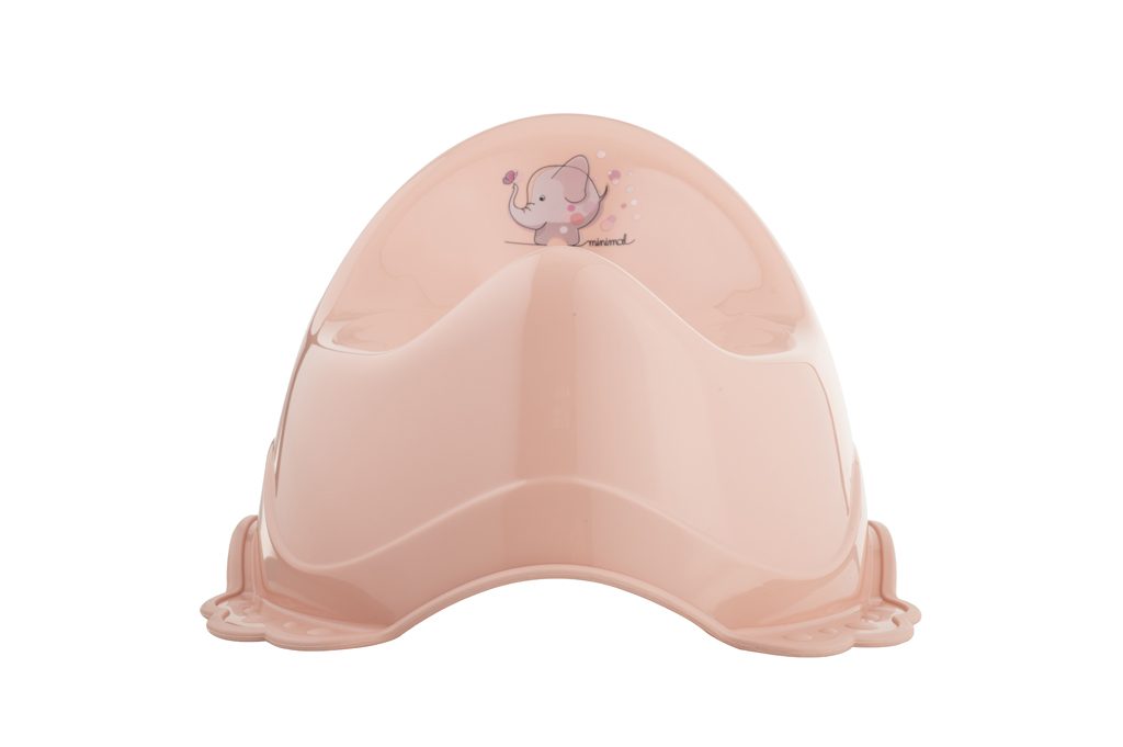 MALTEX Nočník protišmykový Sloník Minimal - peach rose – Obrázok 3