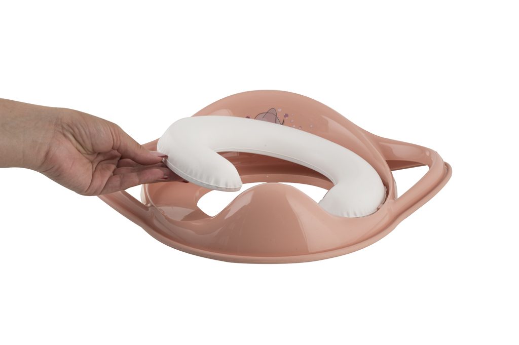 MALTEX Redukcia na WC s úchytmi mäkká Sloník Minimal - peach rose – Obrázok 4