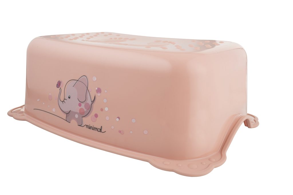 MALTEX Stupienok protišmykový Sloník Minimal - peach rose – Obrázok 2