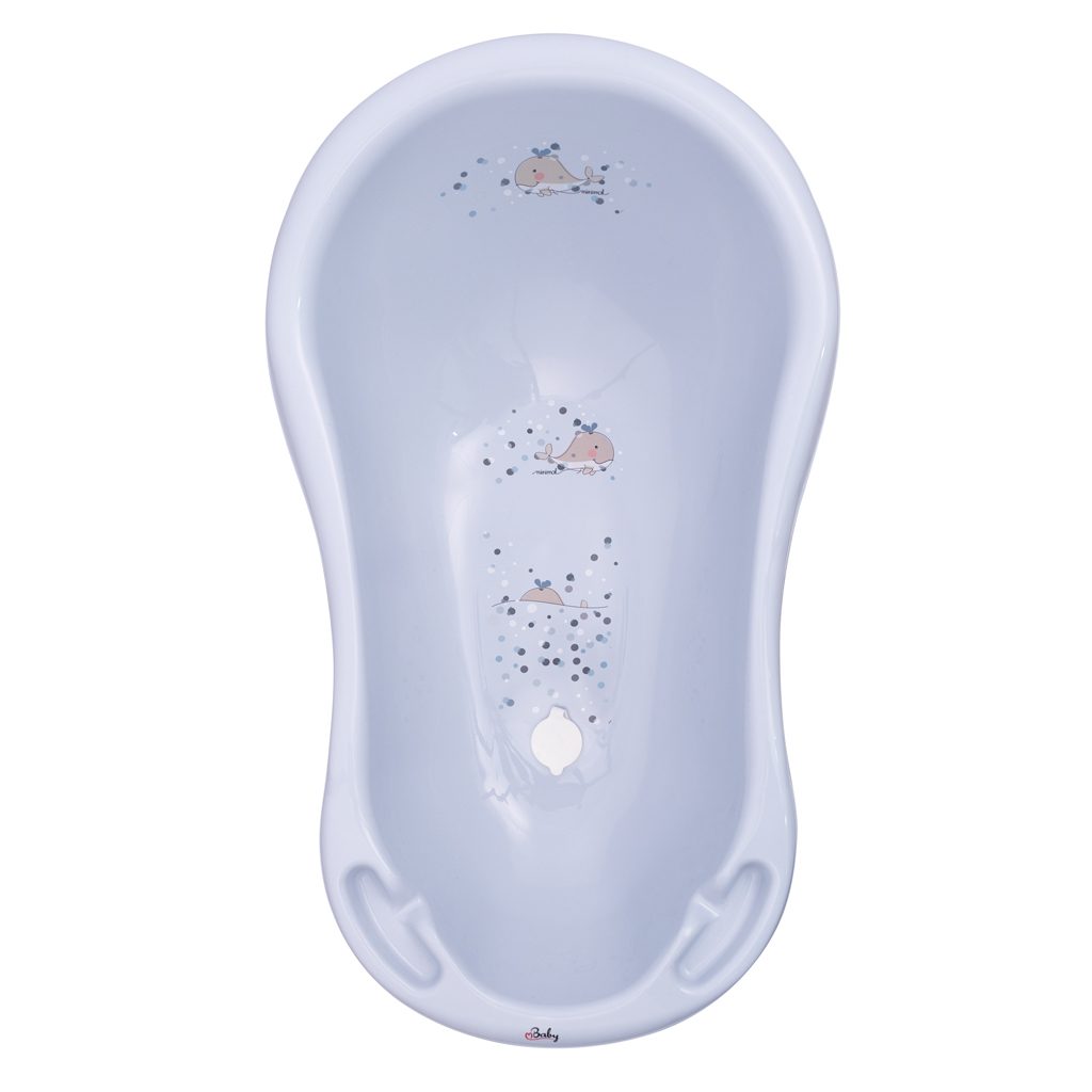 MALTEX Vanička so zátkou Veľrybka Minimal 84 cm - satin blue – Obrázok 2