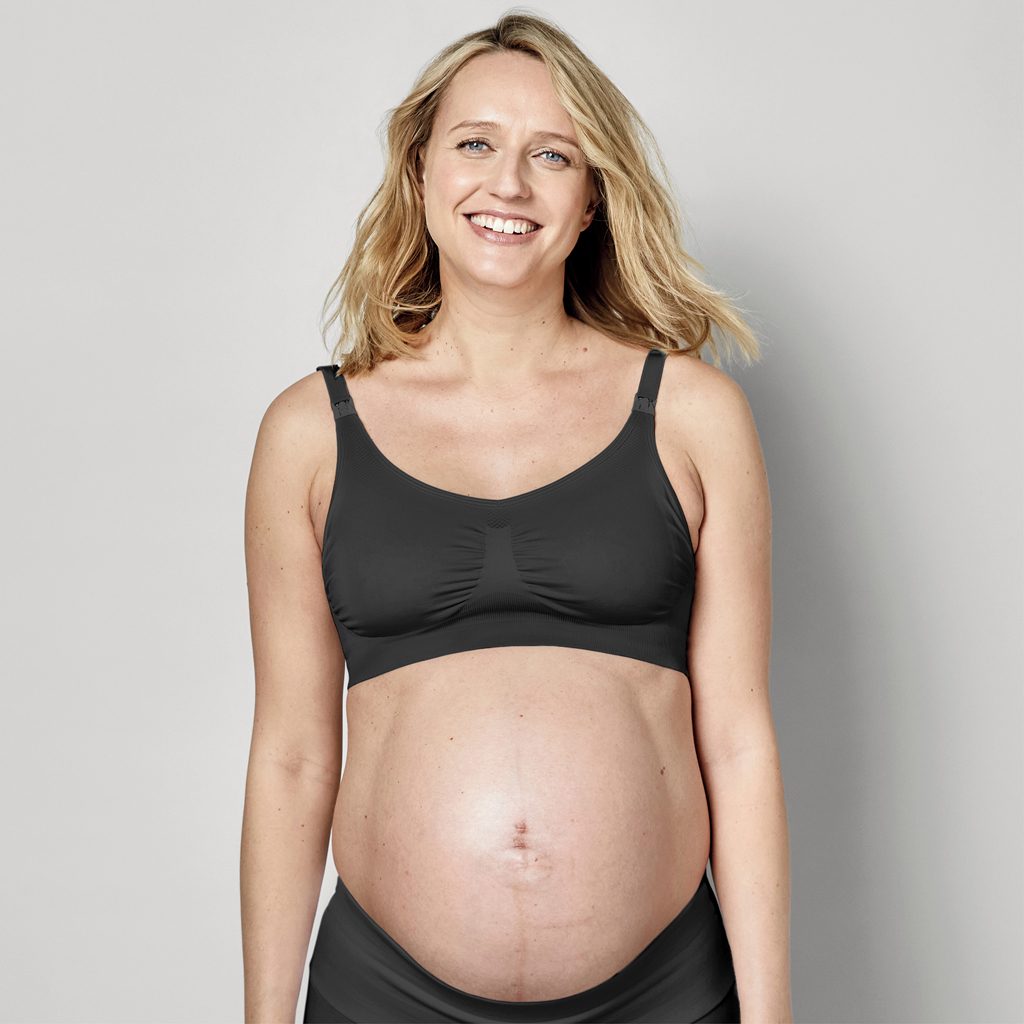 MEDELA Podprsenka tehotenská a na dojčenie Keep Cool™, čierna XL – Obrázok 4