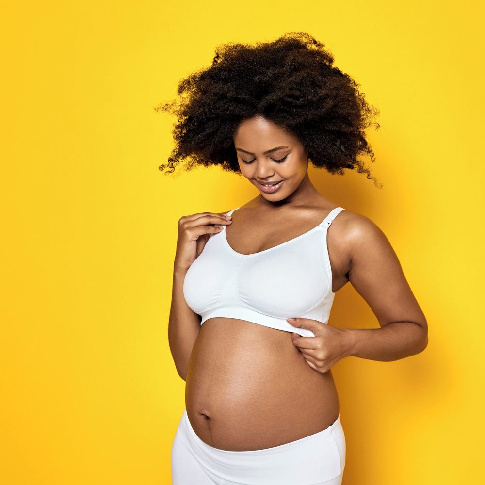 MEDELA Podprsenka tehotenská a dojčiaca ultra Keep Cool, béžová XXL – Obrázok 6