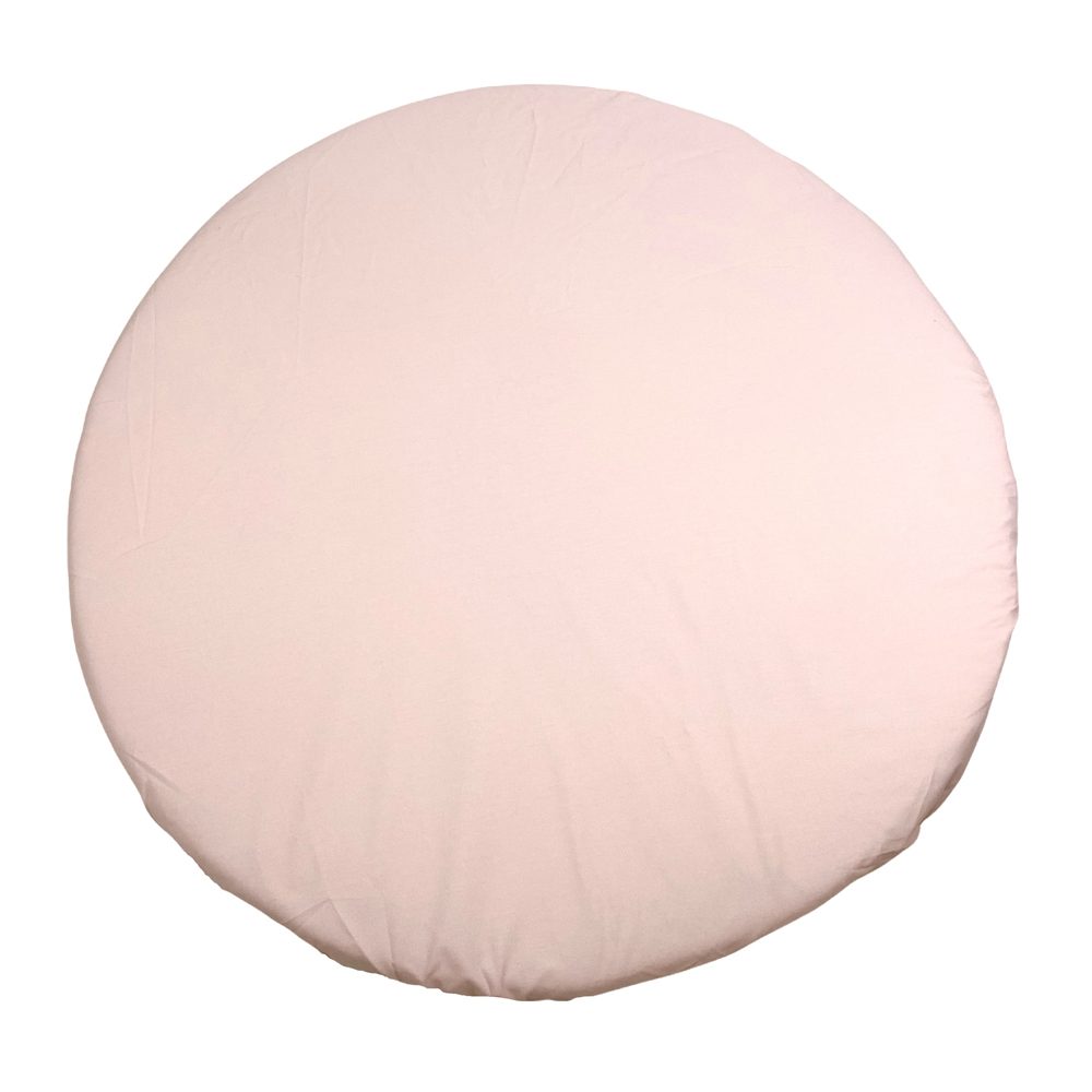 MIMIKO Plachta napínacia na okrúhly matrac Rúžová 100 cm x 100 cm – Obrázok 2