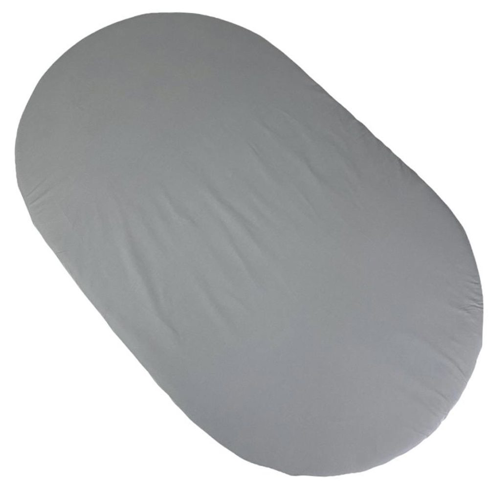 MIMIKO Plachta napínacia na oválny matrac Šedá 150 cm x 100 cm