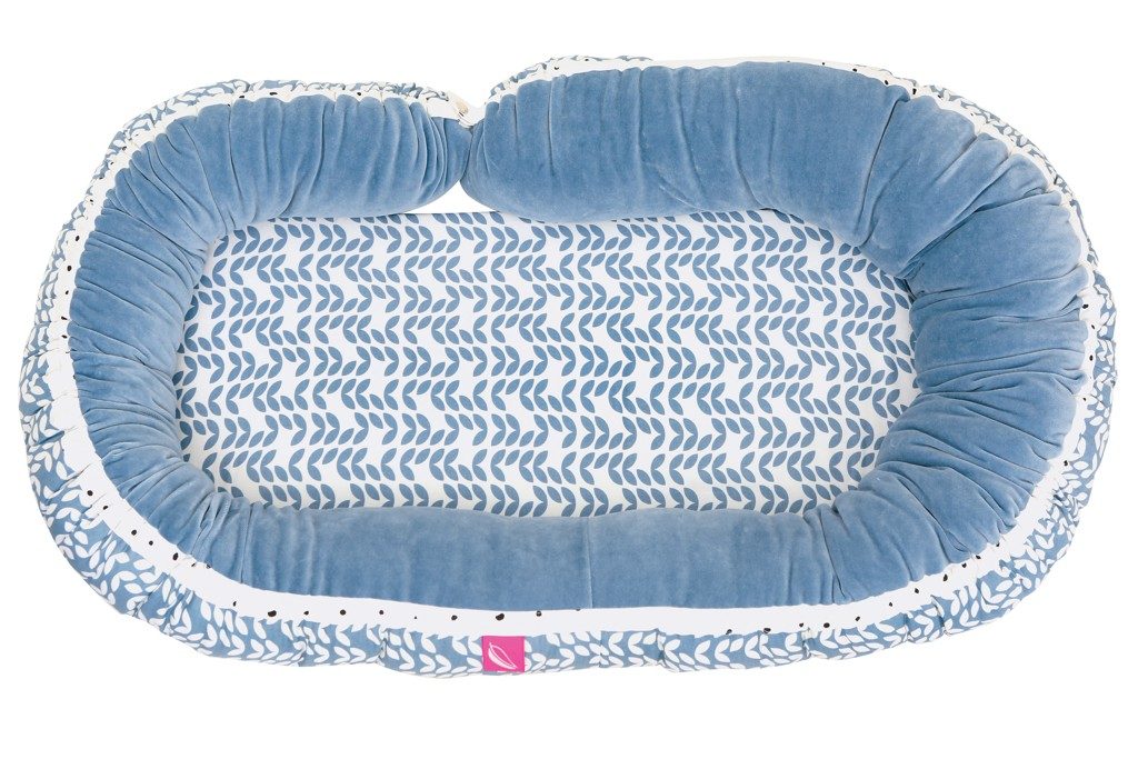 MOTHERHOOD Detské hniezdočko a Junior vankúš 2v1 Blue Classics new – Obrázok 2