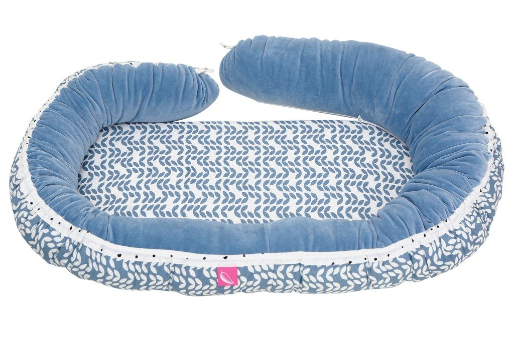 MOTHERHOOD Detské hniezdočko a Junior vankúš 2v1 Blue Classics new – Obrázok 4