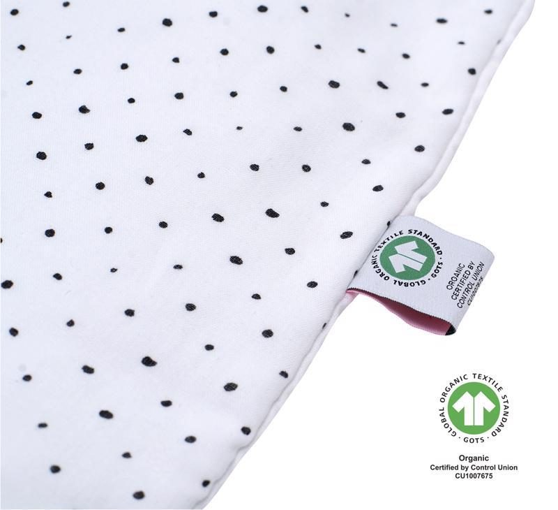 MOTHERHOOD Vak na spanie mušelínový BIO Grey and Black Dots 0-6 m 0,5 tog – Obrázok 7
