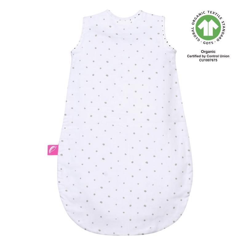 MOTHERHOOD Vak na spanie mušelínový BIO Grey and Black Dots 6-18 m 0,5 tog – Obrázok 3