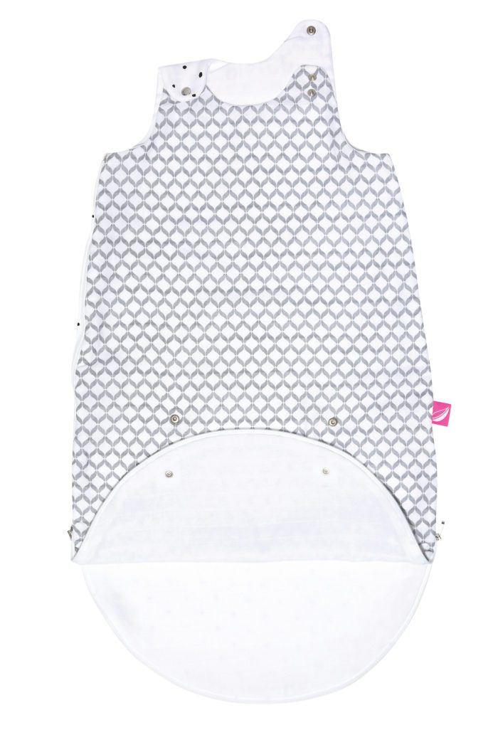 MOTHERHOOD Vak na spanie mušelínový 2v1 Zip a Round Grey Classics 3-18 m 0,5 tog – Obrázok 4