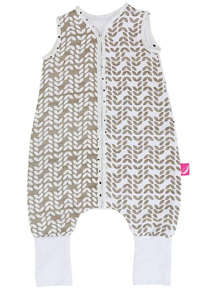 MOTHERHOOD Vak spací mušelínový s nohavicami Beige Classics 12-18m 0,5 tog – Obrázok 3