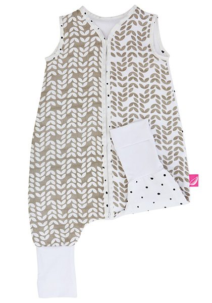 MOTHERHOOD Vak spací mušelínový s nohavicami Beige Classics 12-18m 0,5 tog – Obrázok 4
