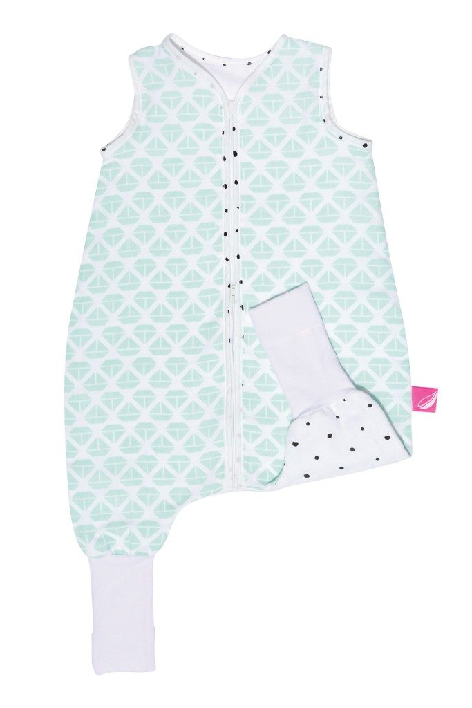 MOTHERHOOD Vak spací mušelínový s nohavicami Mint Boats 1-1,5 r 0,5 tog – Obrázok 5
