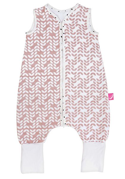 MOTHERHOOD Vak spací mušelínový s nohavicami Pink Classics 12-18m 0,5 tog – Obrázok 2