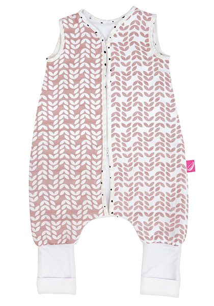 MOTHERHOOD Vak spací mušelínový s nohavicami Pink Classics 12-18m 0,5 tog – Obrázok 4