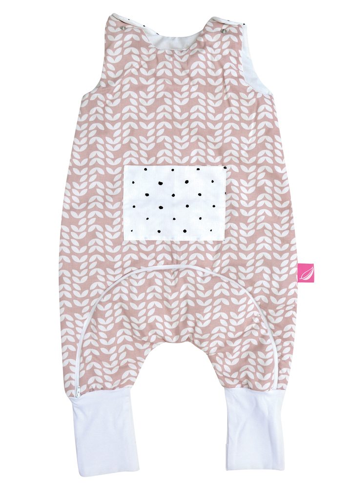 MOTHERHOOD Vak spací s nohavicami a vreckom Pink Classics 1-1,5r 2 tog – Obrázok 2