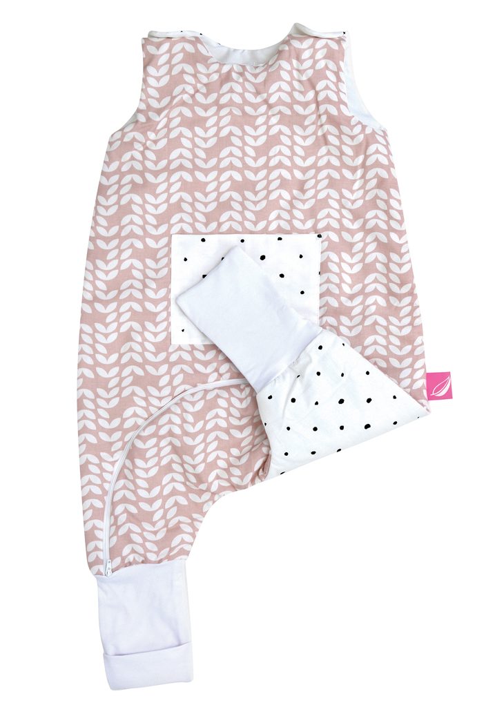 MOTHERHOOD Vak spací s nohavicami a vreckom Pink Classics 1-1,5r 2 tog – Obrázok 3