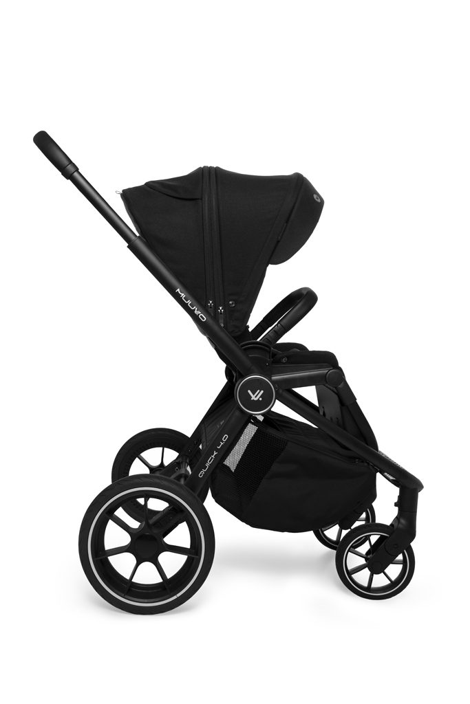 MUUVO Kočík kombinovaný Quick 4.0 Classic black set 2v1 + CYBEX Aton B2 i-Size + základňa – Obrázok 7
